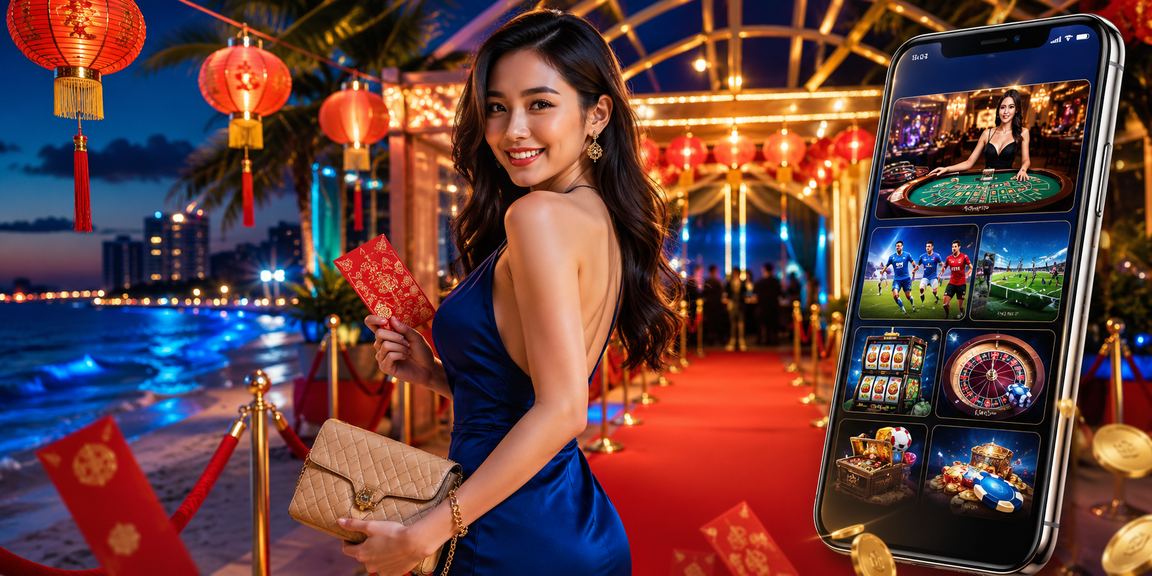Đèn lồng và phong bao đỏ tại Vũng Tàu — không khí Tết gắn với slots lễ hội châu Á